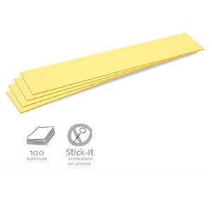 100 Stick-It Cards, titles, yellow